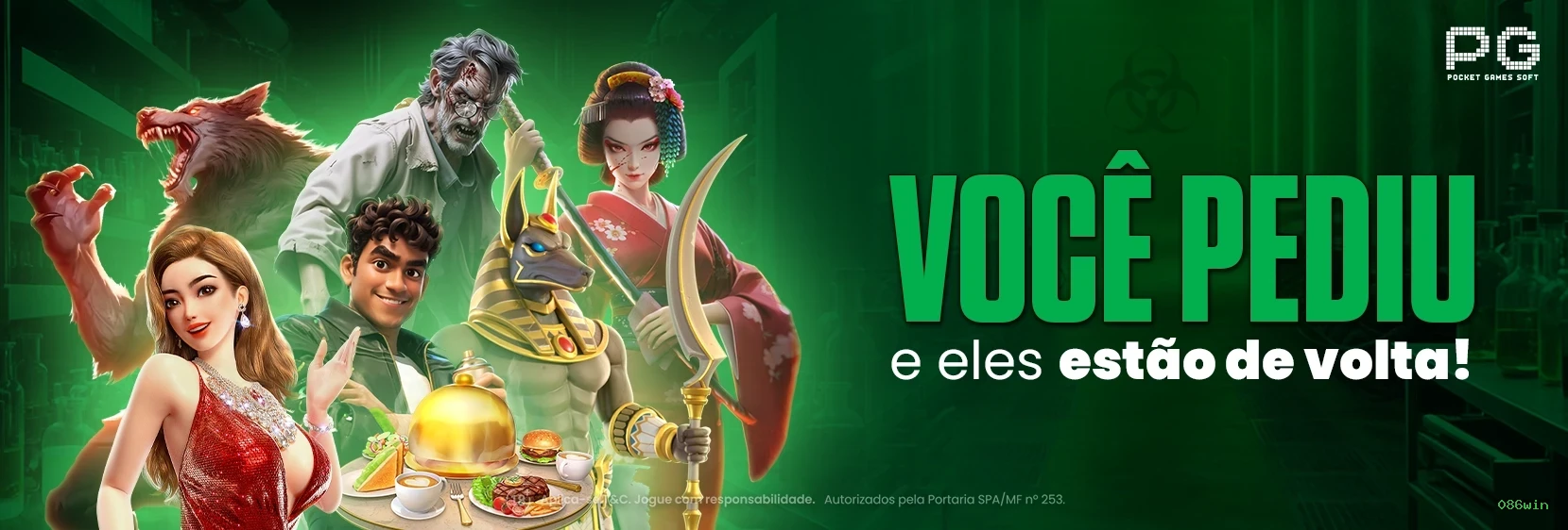 Plataforma completa da 086win com todos os jogos